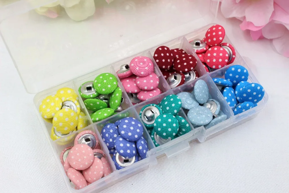 16032438,100 cotton button box, a trendy fashion DIY flat back