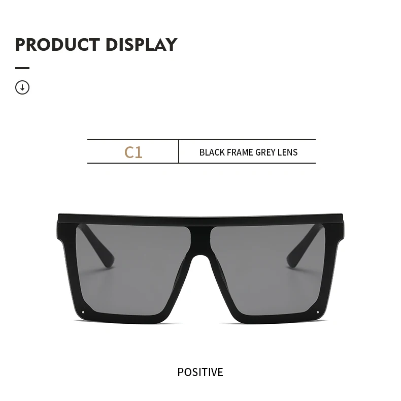 Новые женские крупные солнцезащитные очки большая рамка квадратный плоский Топ заклепки солнцезащитные очки для мужчин винтажные зеркальные очки UV400 Gafas