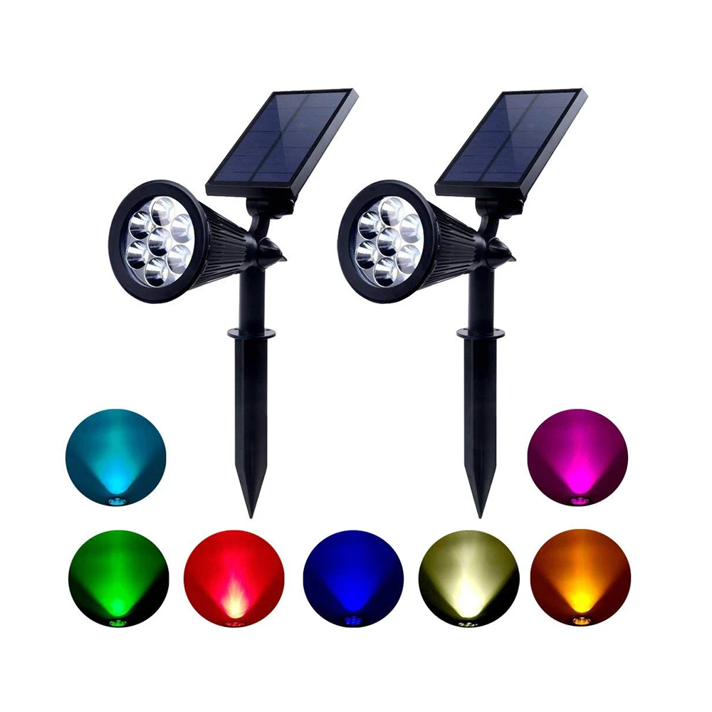 

Solar Spotlight LED Landscape Lamps 7 Led Solar Garden Light RGB Colorful Landscape Light For Home Garden Yard Decoration