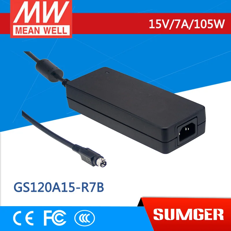 

[CB]MEAN WELL original GS120A15-R7B 3Pcs 15V 7A meanwell GS120A 15V 105W AC-DC Industrial Adaptor