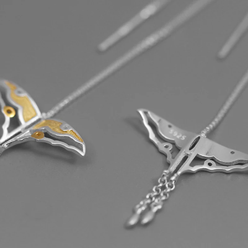 Lotus весело Настоящее серебро 925 проба Натуральный творческий ручной Fine Jewelry полая
