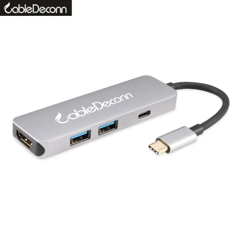 

usb c hdmi usb hub thunderbolt 3 Multiport dock type-c to hdmi 4k usb 3.0 Adapter cable For macbook pro dell xps Surface book hp