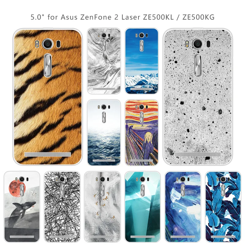 

Soft TPU For Coque Asus ZenFone 2 Laser ZE500KL Case Silicon Landscape Back Cover For Funda Asus ZenFone 2 Laser ZE500KL Capa