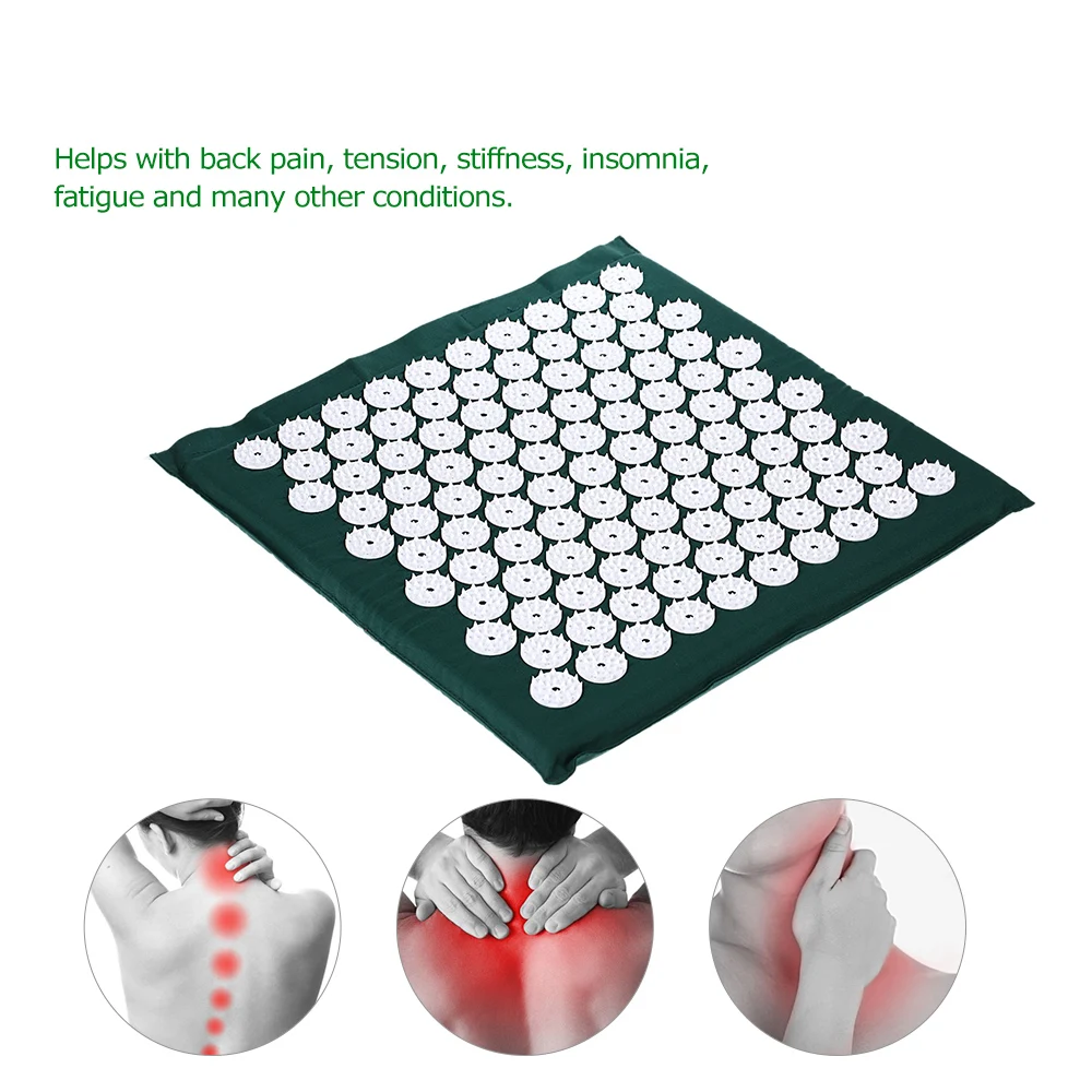 Accupuncture Massage Mat Spike Acupuncture Pad Relieve Stress Pain Acupressure Cushion Health Care Yoga Mat Body back Massager Accupuncture Massage Mat Spike Acupuncture Pad Relieve Stress Pain Acupressure Cushion Health Care Yoga Mat Body back Massager