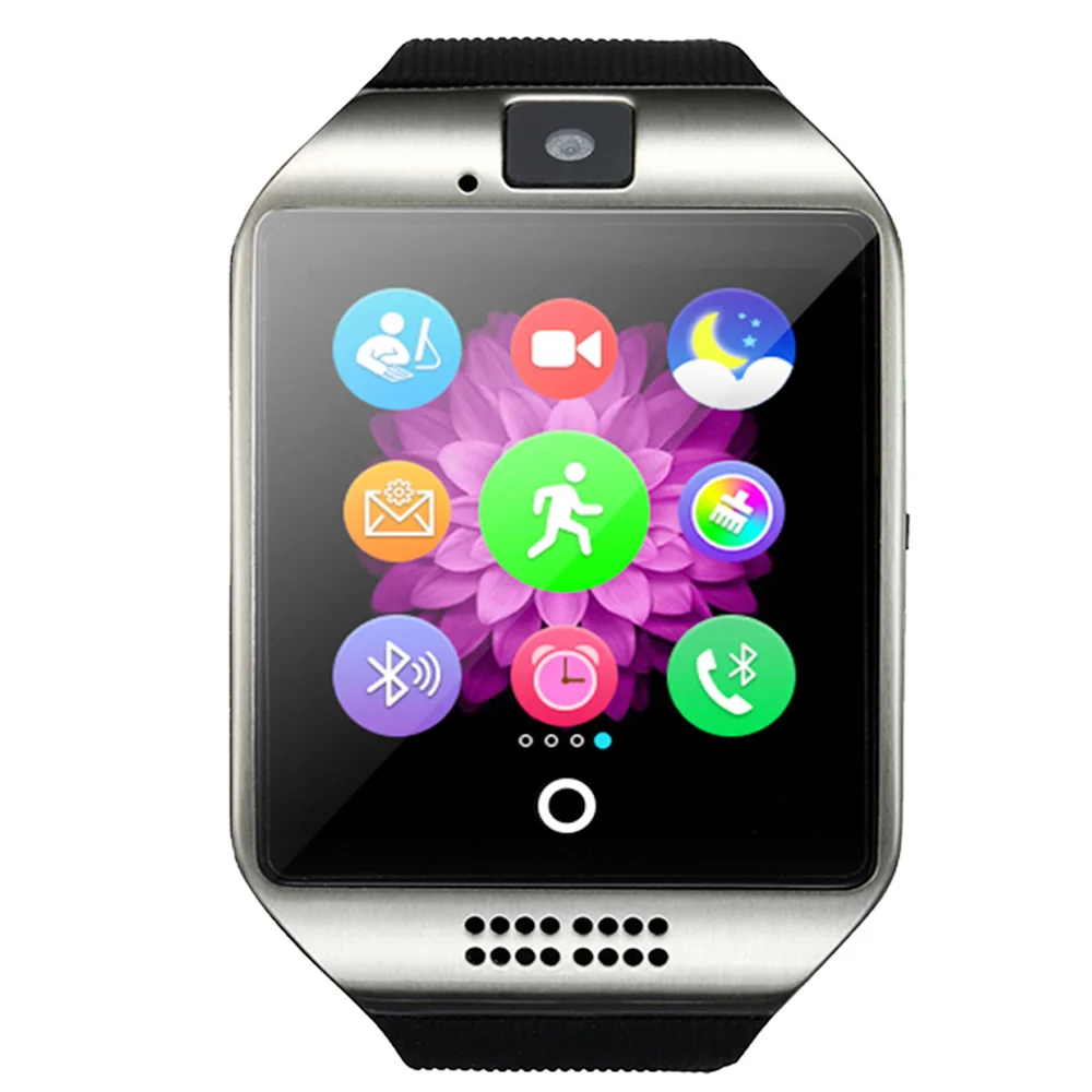 Bluetooth Watch Smart Clock Support SD Card Sports Sports Beautiful Radian Card for Android Smart Shape Clock
