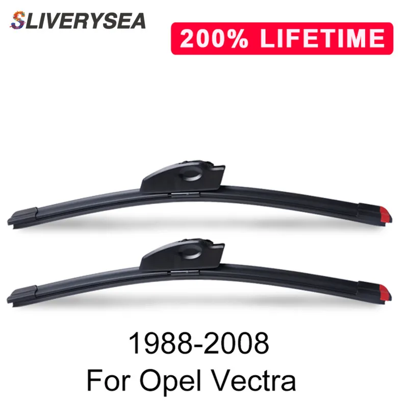 

SLIVERYSEA Replace Wiper Blade for Opel Vectra 1988-2008 Natural Rubber Windshield Wiper Auto Car Accessories