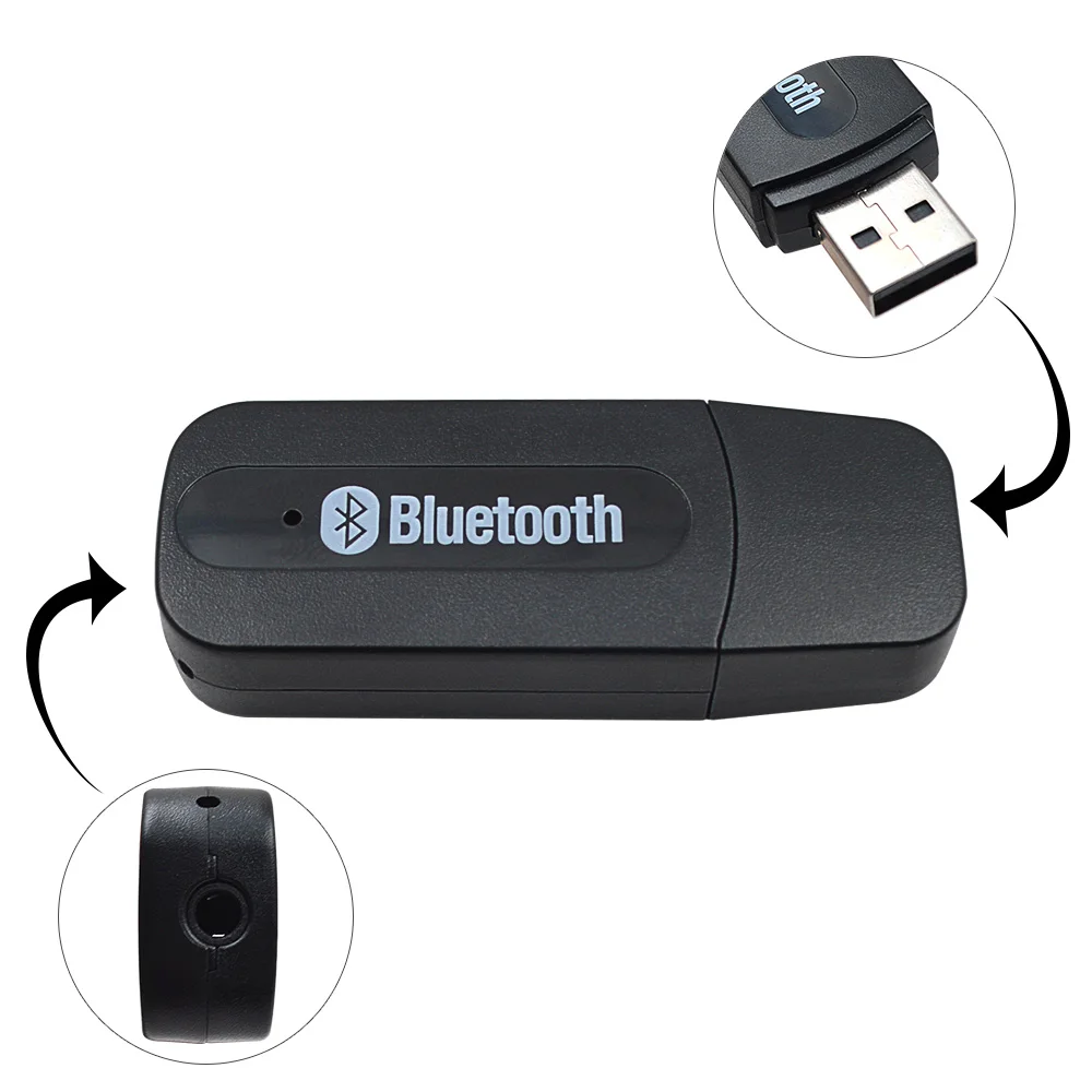 Автомобильный адаптер USB Bluetooth AUX комплект Беспроводной Портативный мини Музыка