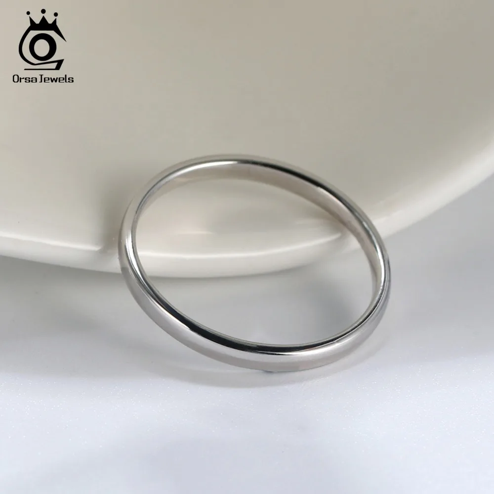 ORSA JEWELS, серебряные кольца из натуральной 925 пробы для мужчин и женщин, кольца для пар, обручальное кольцо на палец, Женские Ювелирные изделия, опт, OSR74