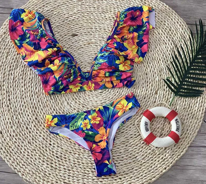 2019 Sexy High Neck Bikini Swimwear Women Swimsuit Push Up Bathing Suits Beach Wear Brazilian Bikini Set Maillot de bain femme
