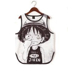 Женский модный топ с изображением персонажей, топы с черно-белым принтом, повседневные топы с рисунком, милые футболки, летние сексуальные топы без рукавов