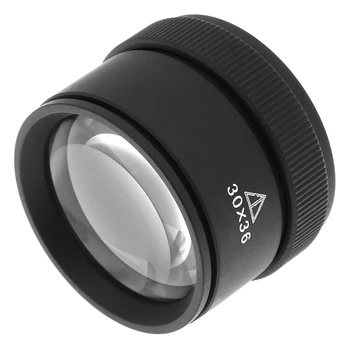 

30X 30x36mm Detachable Zinc Alloy Glass Loupe Magnifier Lens Suitable for Coins / Stamps / Jewelry Handheld Magnifiers