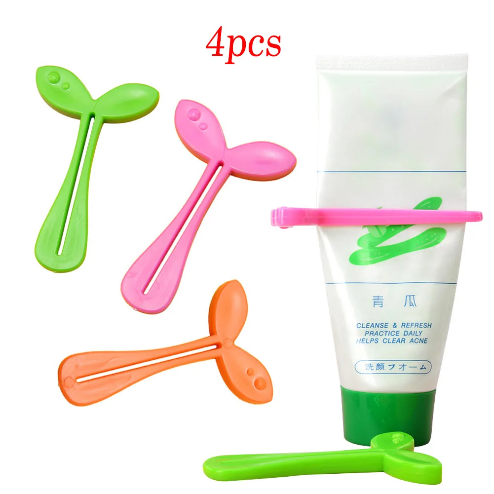 New Toothpaste Push Dispenser Tubbe Easy Press Squeeze Rolling Lazy