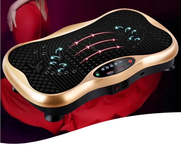 SFat Burning Vibration Fitness Massager Vibrating Plate Vibrator Body Shaper Weight Loss Power Fit Massage Crazy Slimming Device