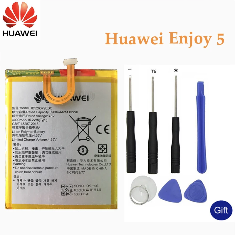 Huawei Оригинальные Замена батарей HB526379EBC для huawei насладиться 5 TIT AL00 CL10 Honor 4C Pro/Y6 про