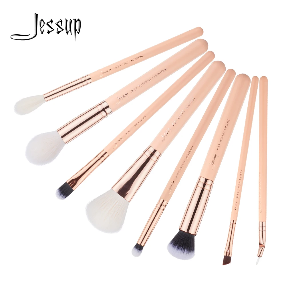 

Jessup brushes 8pcs Makeup Brushes Set maquiagem profissional completa Powder Concealer Liner Blender Countour Brushes T454