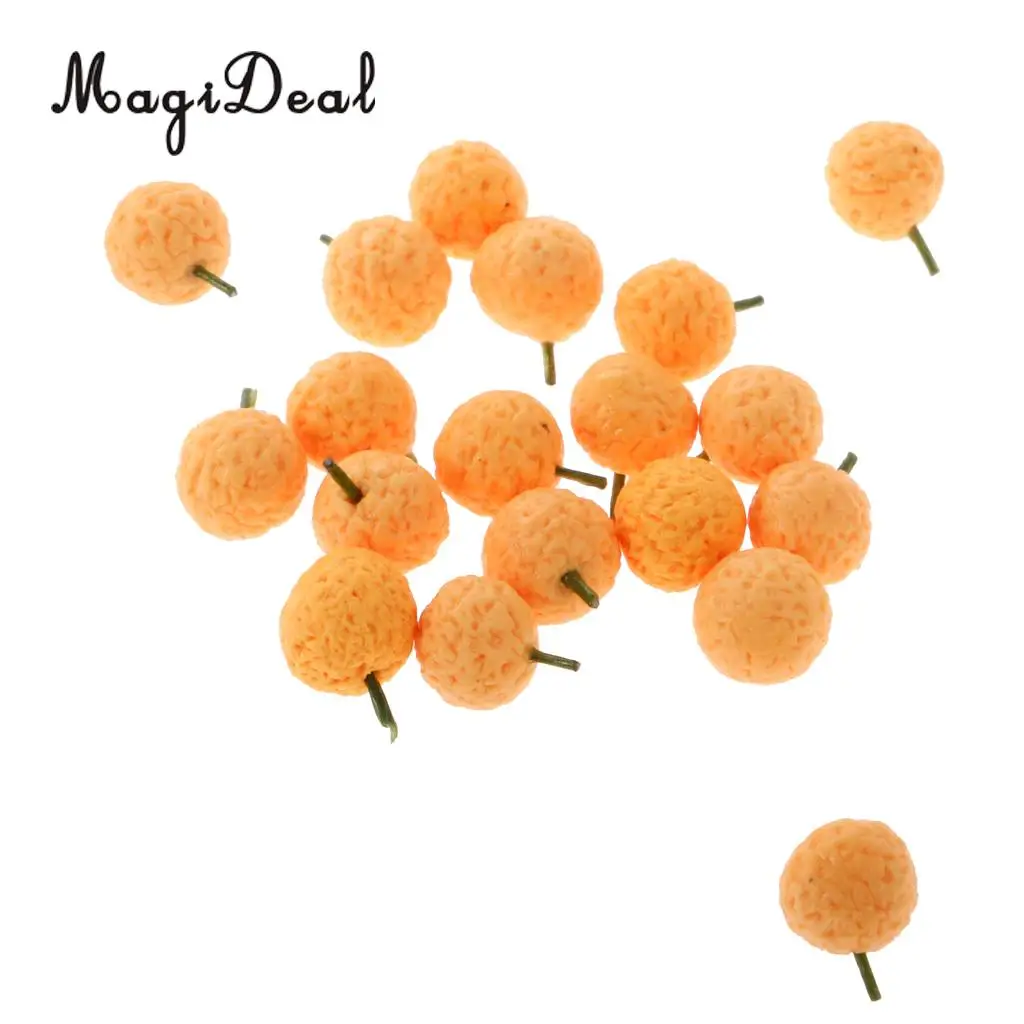 10 Pieces 1:12 Scale Dollhouse Fruit Food Miniature Mini Lemon Apples Cherry for Restaurant Kitchen Decor Pretend Play Toys