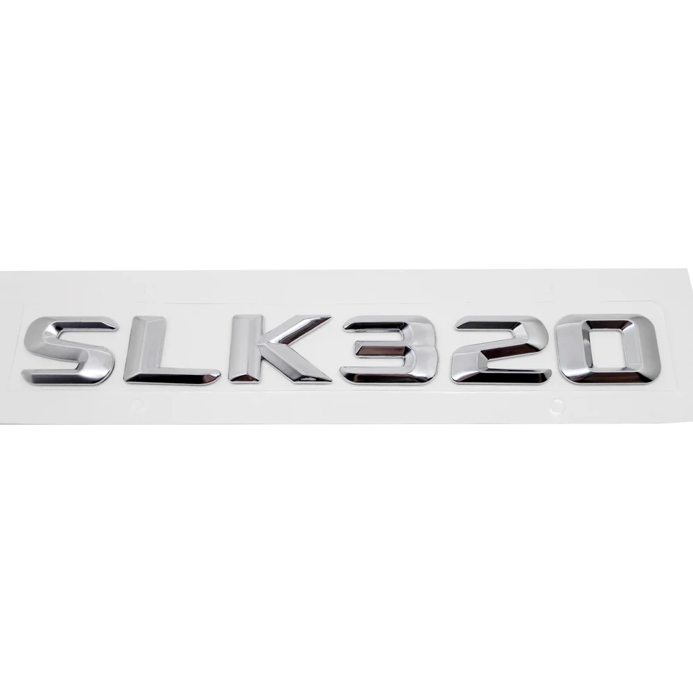 For Mercedes Benz SLK Class SLK300 SLk320 SLK350 R170 R171 R172 Chrome Number Letters Rear Trunk Emblem Badge Sticker
