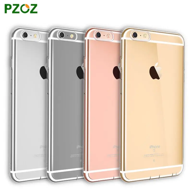 PZOZ For iphone 6 Case Silicone Cover Original For iphone 6s plus Transparent Color Slim Phone Protection Soft Shell i6 4.7&5.5