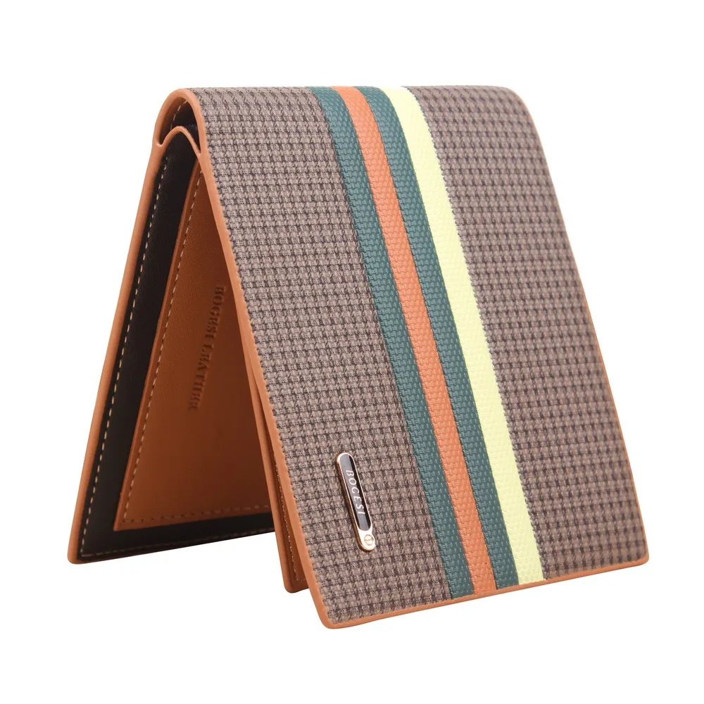 

xiniu New Men Short Wallets Balck Brown Bifold Wallet Mens Brand Leather Card holder Coins With Zipper Wallet Purses Pockets
