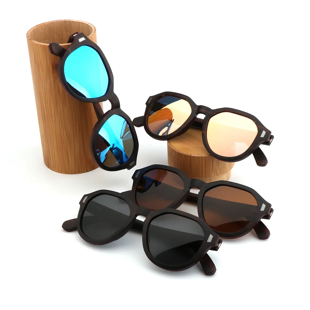 Трендовые деревянные солнцезащитные очки для скейтборда из черного дерева, полигональные уникальные поляризованные солнцезащитные очки lunette uv 400, деревянные солнцезащитные очки с логотипом под заказ