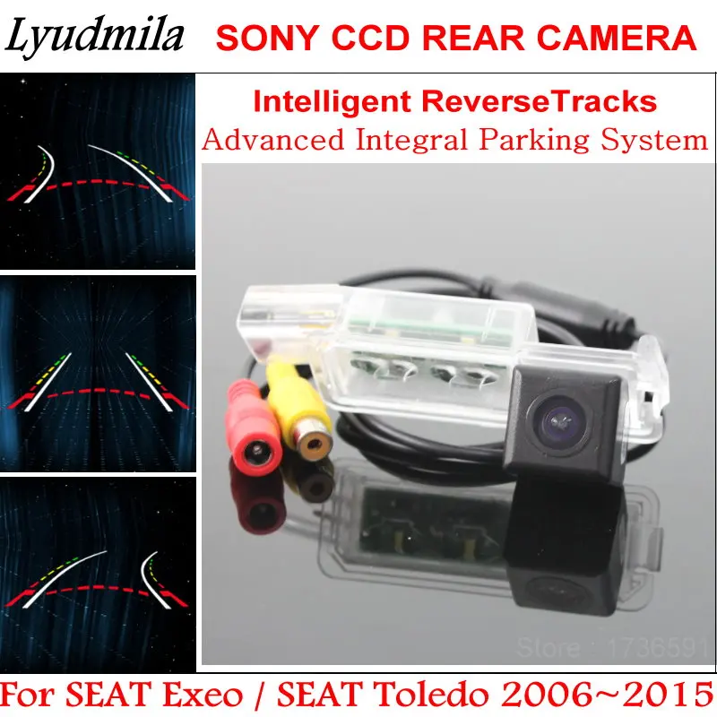 

Car Intelligentized Dynamic Trajectory Backup Rear View Camera Parking Line FOR SEAT Exeo ST Leon Leon4 Toledo 5P NH 2006~2015