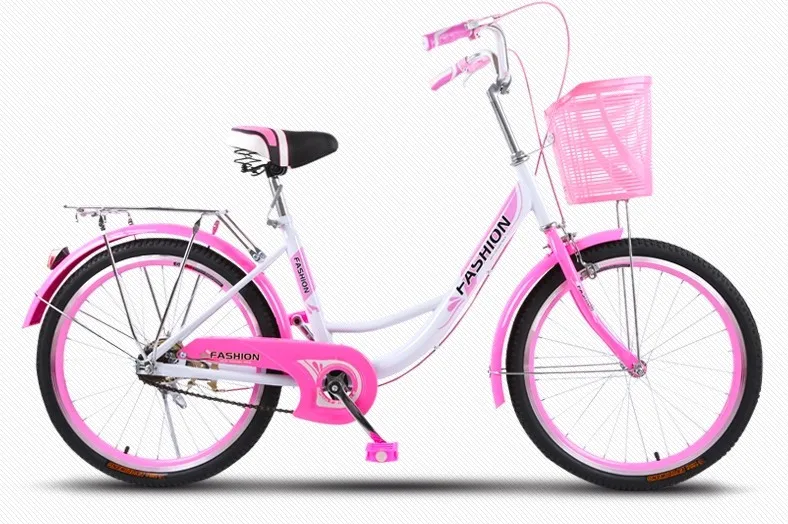 Sale Bicycle High Quality Carbon Steel Material  24 Inch Female Student Retro Commuter Producers 0