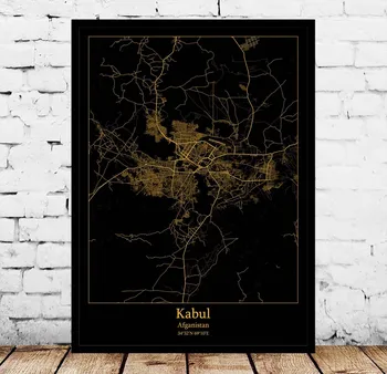 

Kabul Afganistan Map Poster