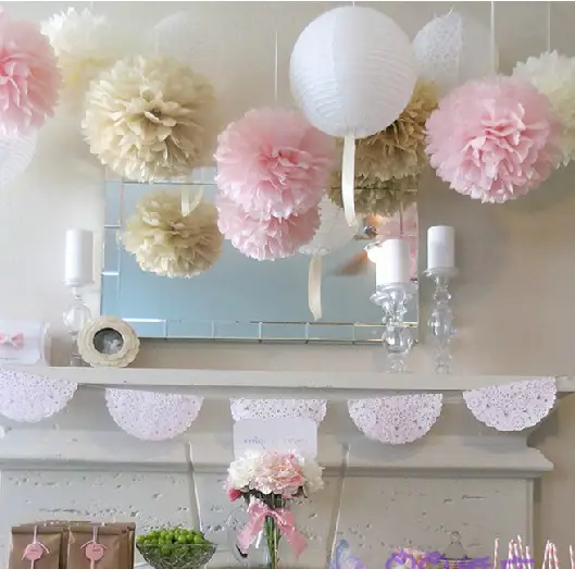 online shop 10pcs set 10inch 25cm tiffany blue wedding decorations paper flower mobiles