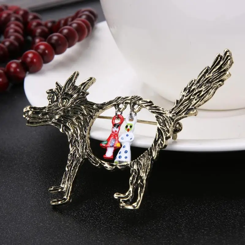 Женская брошка в форме шапки волка модная виде милых животных|brooch jewelry|animal pinbrooch