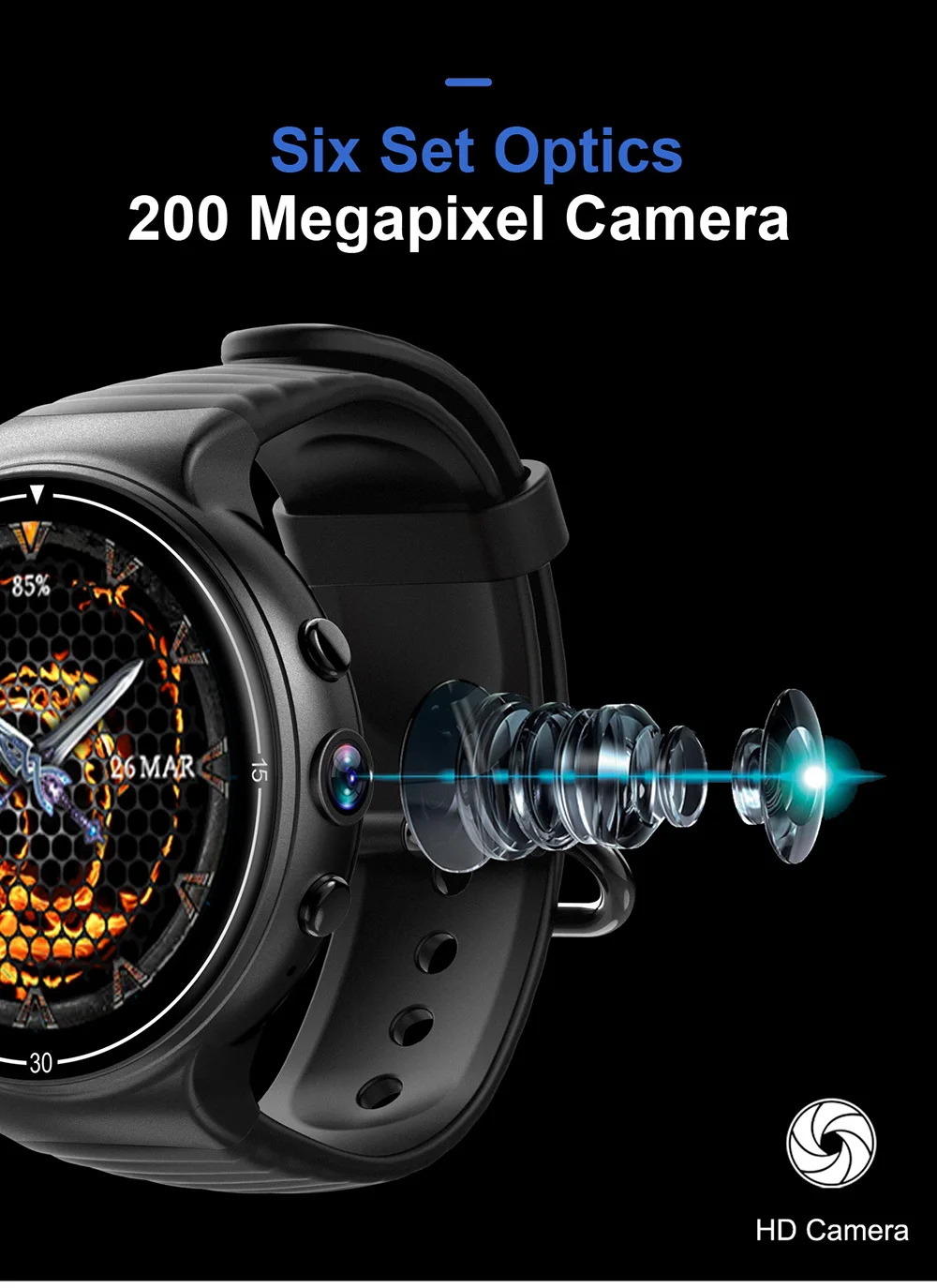 Diggro I8 4G Смарт-часы с камерой пульсометр Шагомер фитнес-трекер умные часы gps wifi HD спортивные часы для телефона