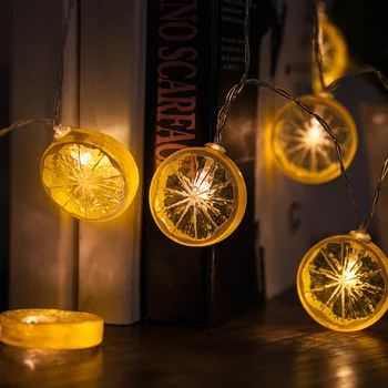 

3M 20LEDs Lemon Shape Fairy String Lights Warm White Strip Light Battery/USB Operated Decorations for Christmas Birthday Wedding