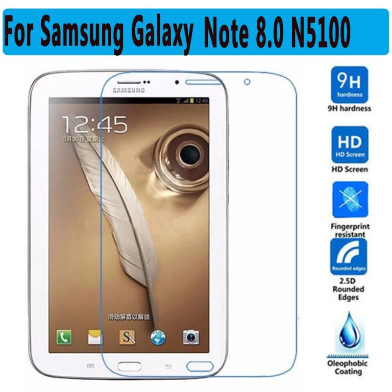 Закаленное Стекло для samsung Galaxy Note 8,0 10,1 Pro 12,2 Экран протектор для samsung Galaxy Note N5100 N8000 P600 P601 P900 - Цвет: For Samsung N5100