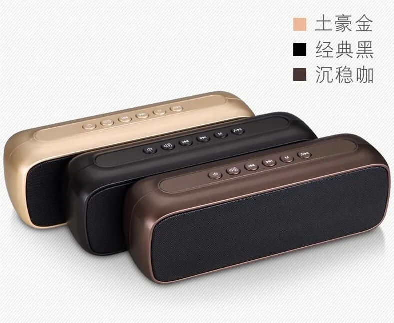 

Sansui T16 bluetooth mini portable speakers audio subwoofer with Metal cabinet stereo MP3 player support FM radioTFcard/USB