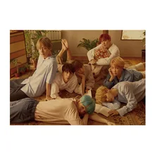 Bangtan Boys A/Корейская поп-идол группа Adonis красивый мальчик/крафт-бумага/Бар плакат/Ретро плакат/декоративная живопись 51x35,5 см