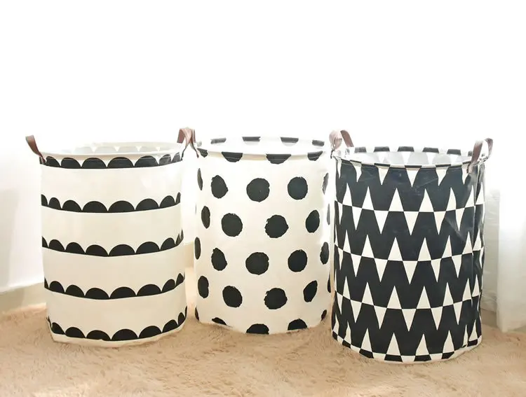 35x45 سنتيمتر للطي الغسيل سلة التخزين برميل الدائمة لعب الملابس تخزين دلو الغسيل المنظم حامل الحقيبة المنزلية