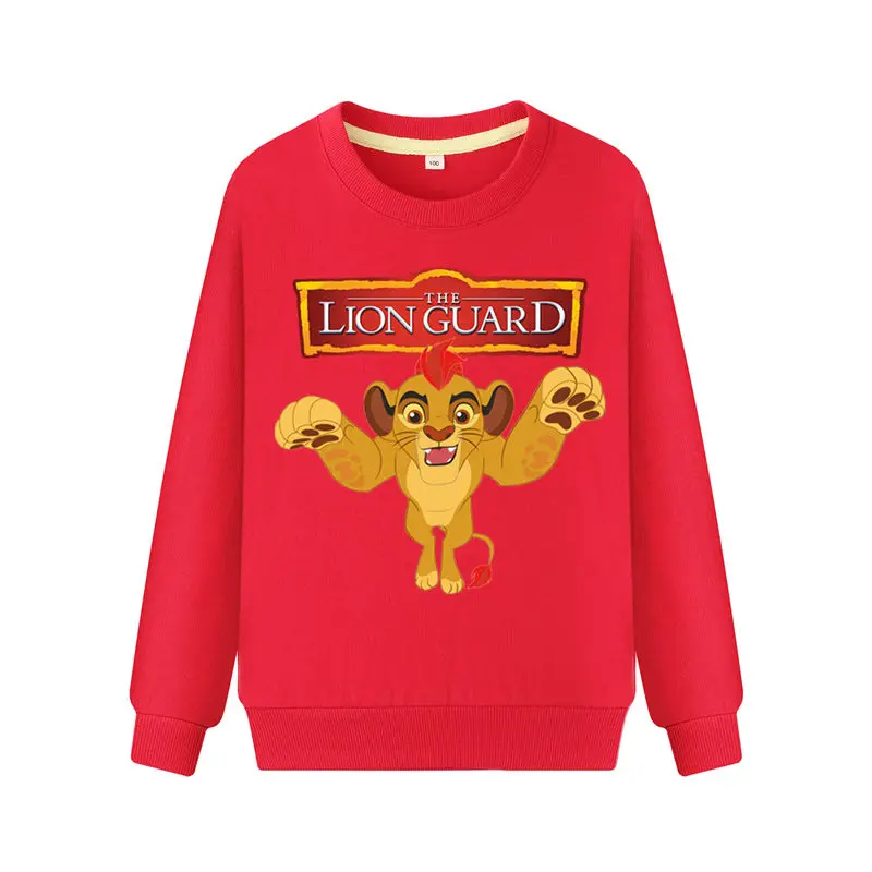 Toddler Boy Girl Cute Cartoon The Lion King Guard Print Sweatshirts Kids Long Sleeve Pullover Hoodies Coats Child Hoodie WK136 (4)