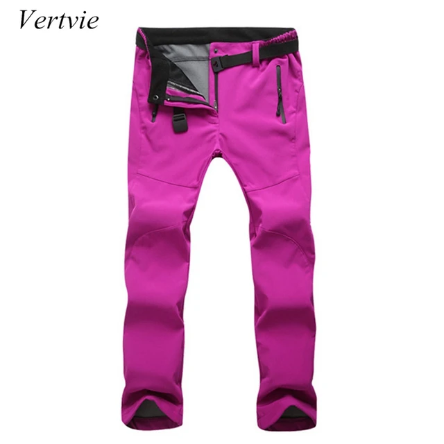 vertvie winter thicken fleece hiking pant women plus size outdoor plus size hiking pants