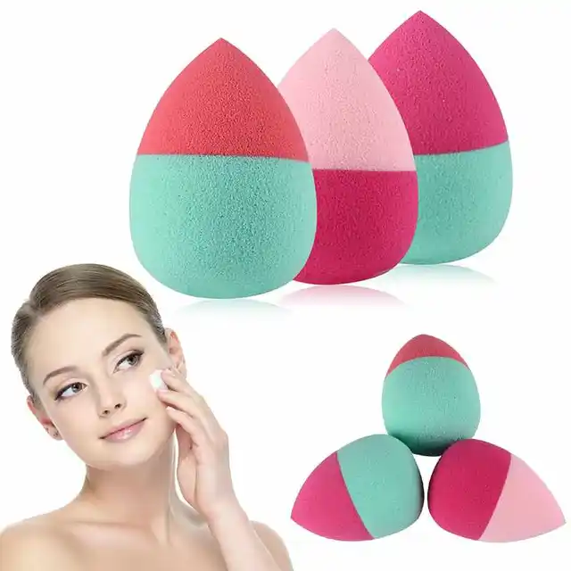 ELECOOL New 3pcs/pack Makeup Puff Sponge Waterdrop Shape Foundation BB