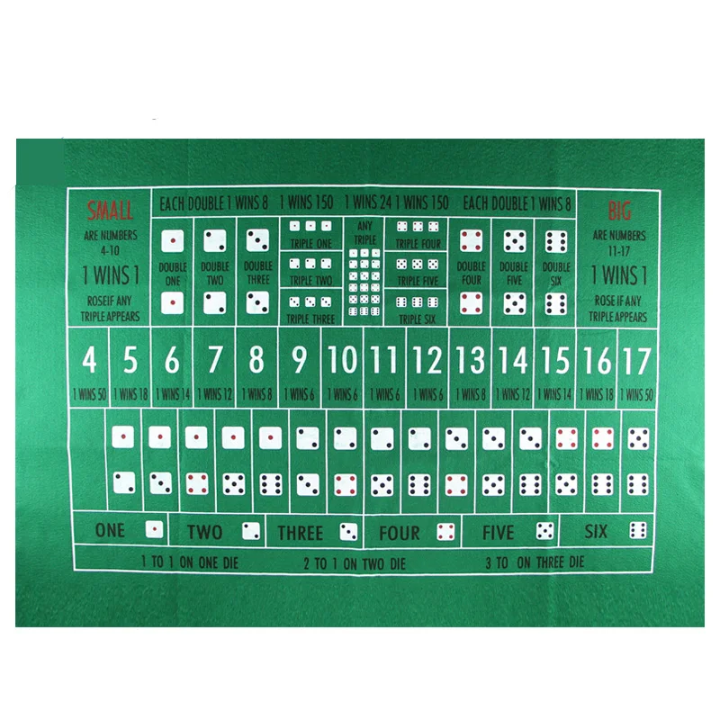 Hot Double-side 60*90cm 5 Players Baccarat Poker Set Fichas Poker Texas Hold'em Playing Cards Table Cloth Fietro Felt Board Game