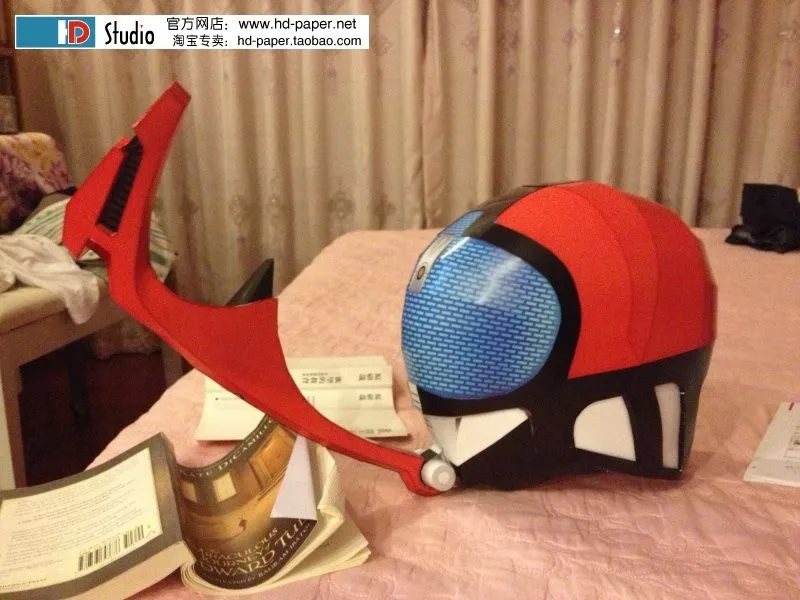 3D бумажная модель Kamen Rider шлем Косплей 1:1 носимая модель DIY детские игрушки ручной работы