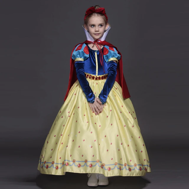 Новый высокое качество дети принцесса софия платье для девочек-младенцев белоснежка косплей костюм детей рождество ну вечеринку пачка платья