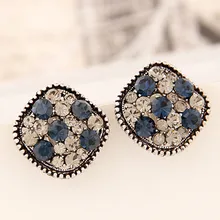 Модные корейские винтажные Кристальные серьги-гвоздики, модное ювелирное изделие для женщин, Bijoux, клипсы, серьги Букле д 'Орель