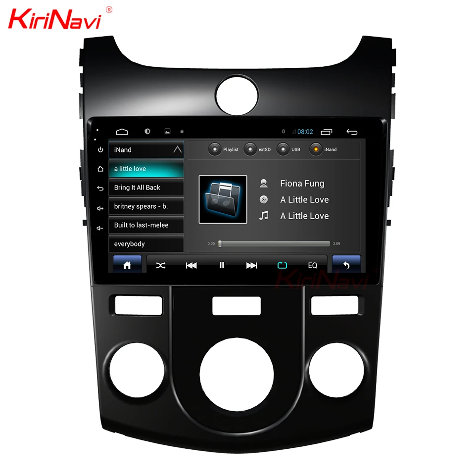 KiriNavi Восьмиядерный Android 7,1 автомобильный DVD gps навигатор для Kia Forte мультимедийная система Cerato головное устройство стерео радио Bluetooth 4G