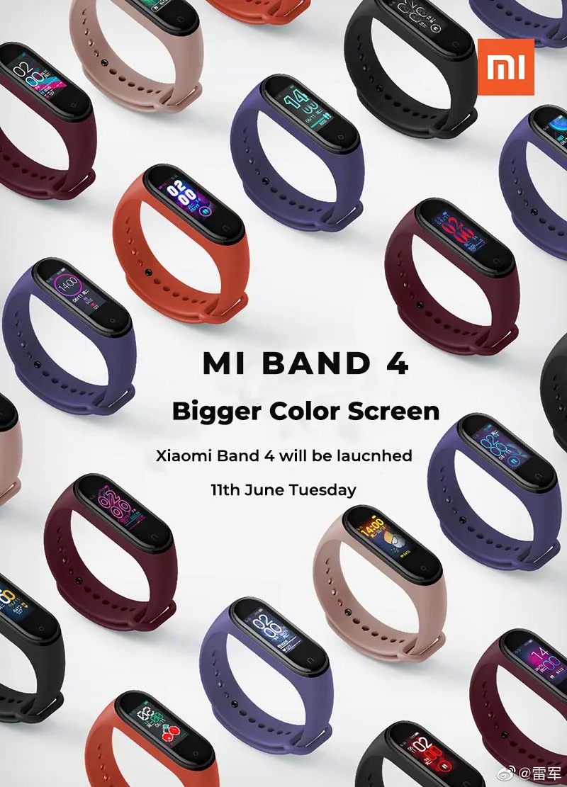 В наличии 2019 Новинка Xiaomi Mi Band 4 Смарт Miband NFC браслет для фитнеса с пульсометром 135