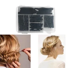 40 шт. u-образная заколка 40 шт. булавки 20 шт. клипсы Утконос 10 шт. резинка для макияжа черный Невидимый аксессуар для укладки волос