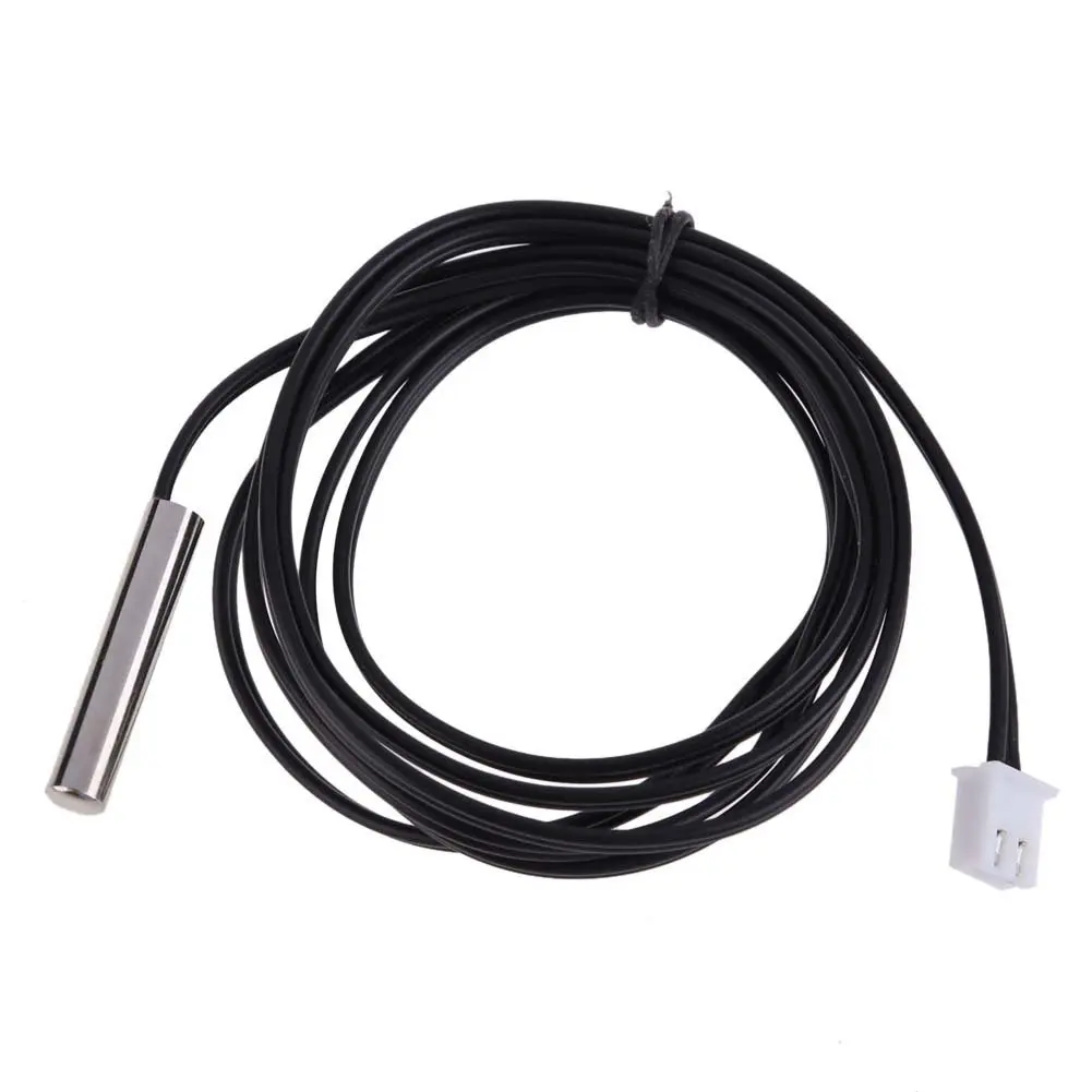 

2 m NTC thermistor temperature sensor waterproof probe wire 10 K 1% 3950 black