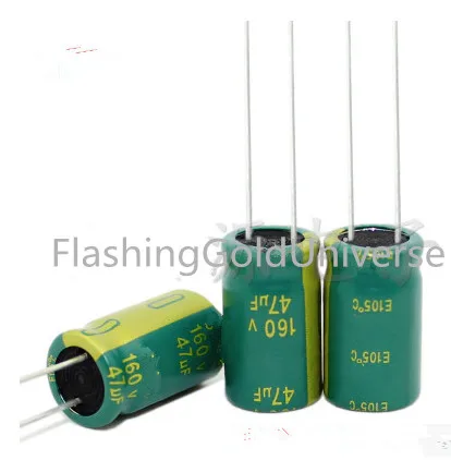 500 шт. электролитические конденсаторы 160 в 47 мкФ 10*16 мм лучшее качество новинка