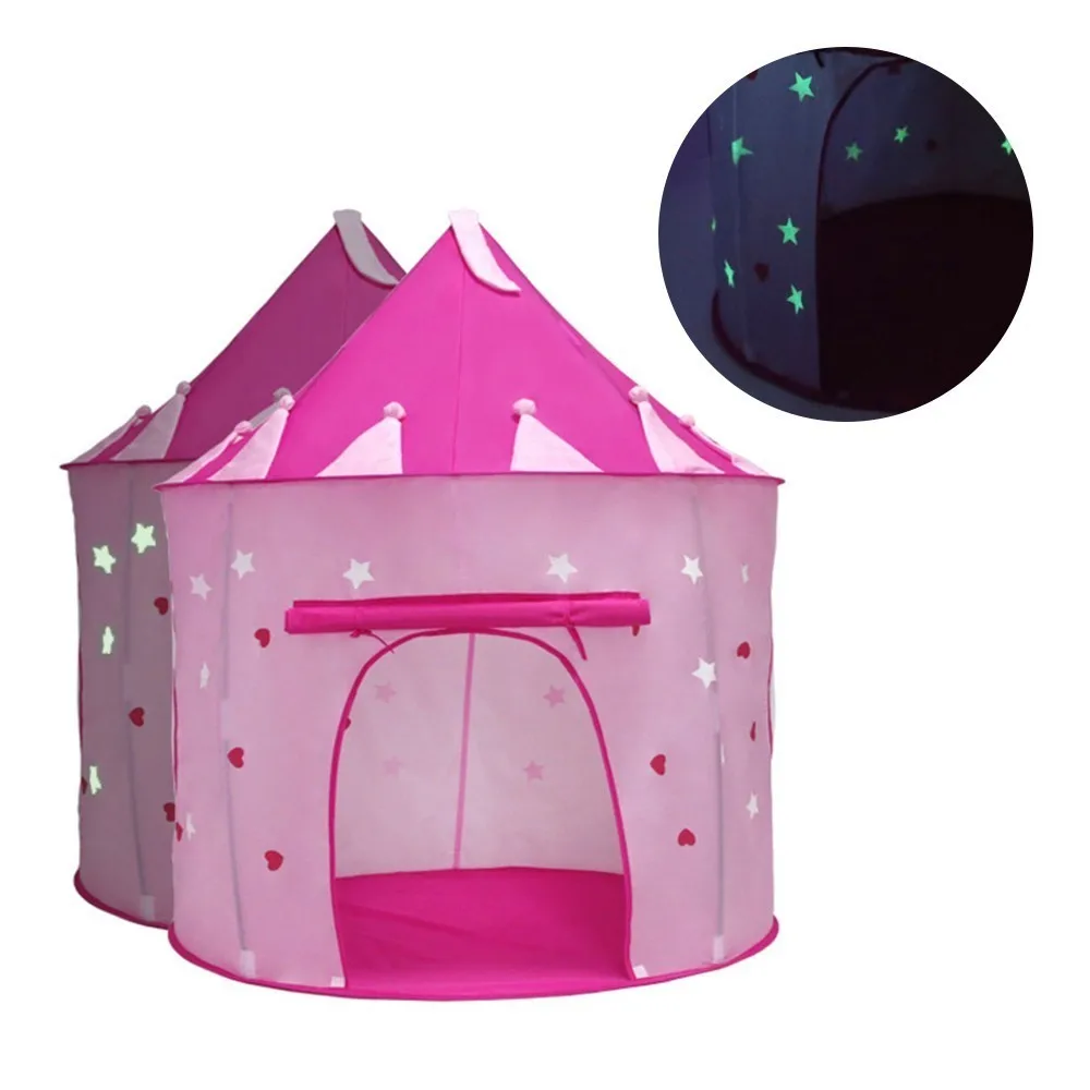 Indoor Outdoor Portable Kids Tent Luminous Ball Pool With A Tunnel Children's Hut Baby Toy Boy Girl Game Tent - Цвет: WJ3617A