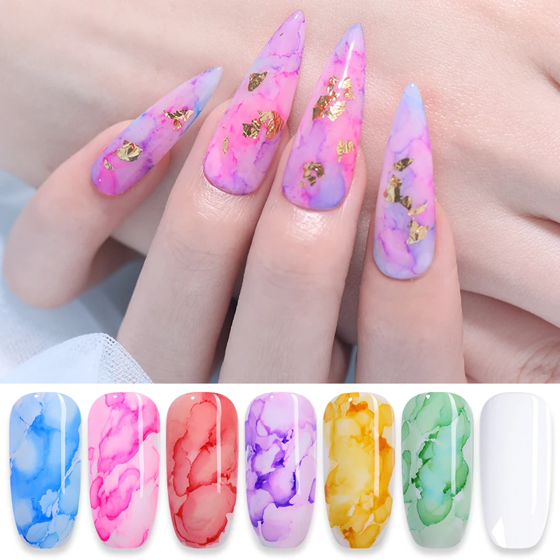 Azúcar UR 6ml esmalte de uñas en flor de acuarela, esmalte de uñas DIY para  decoración de uñas en Gel, accesorios de uñas con efecto de humo y burbujas  - AliExpress Belleza