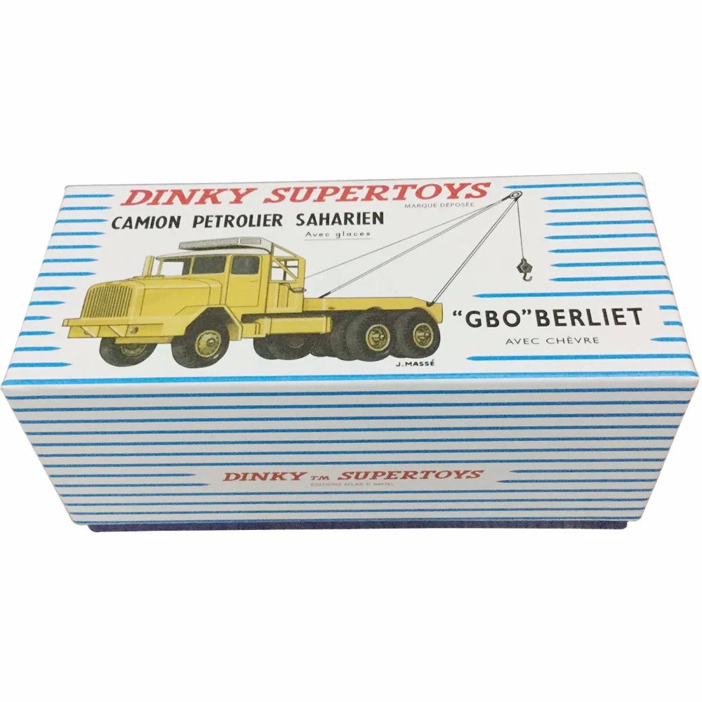 DINKY SUPERTOYS 888 Atlas 1:43 игрушки Dinky CAMION PETROLIER SAHARIEN "GBO" BERLIET литые под давлением модели автомобилей и модели игрушек